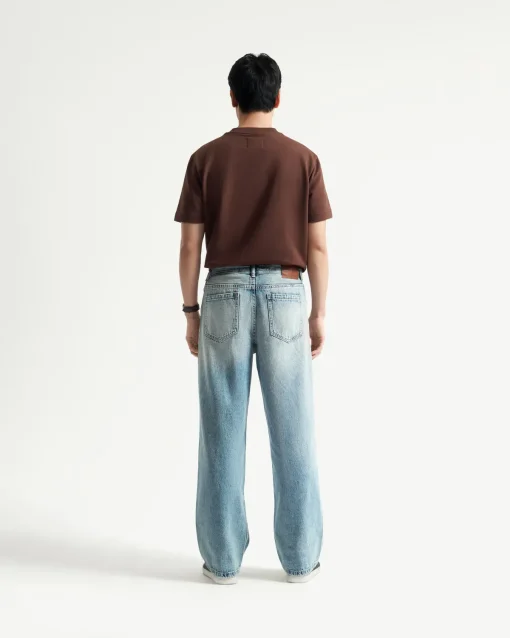 Quần jeans HYPEX nam form straight - Hình ảnh 4