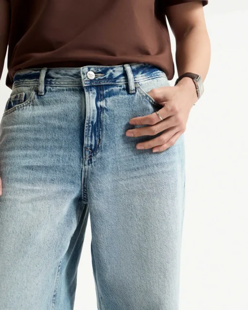 Quần jeans HYPEX nam form straight - Hình ảnh 3